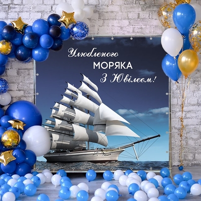 Фотозона Парусник от магазина  Fotodecor