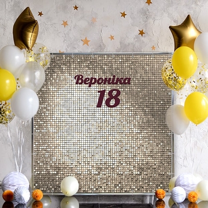 Фотозона С пайетками от магазина  Fotodecor