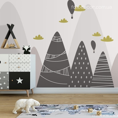 Фотообои для стен Сказочные горы от студии интерьерного декора Fotodecor