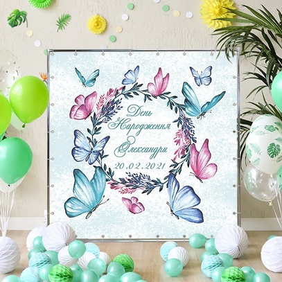 Фотозона С бабочками от магазина  Fotodecor